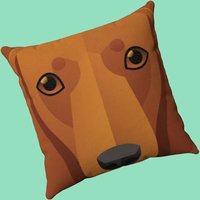 Dackel Hundekissen - Süßes Geschenk Für Hundeliebhaber Weiches Wildleder Überwurf Kissen Doggo Design von RoadSweetHomeStore