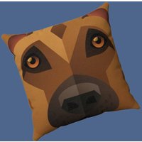 Schäferhund Kissen - Süßes Geschenk Für Hundeliebhaber Weiches Wildleder Dekokissen Doggo Designs von RoadSweetHomeStore