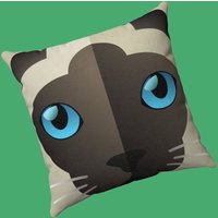 Siamkatze Kissen - Süßes Geschenk Für Katzenliebhaber Weiches Wildleder Überwurfkissen Kitty Designs von RoadSweetHomeStore