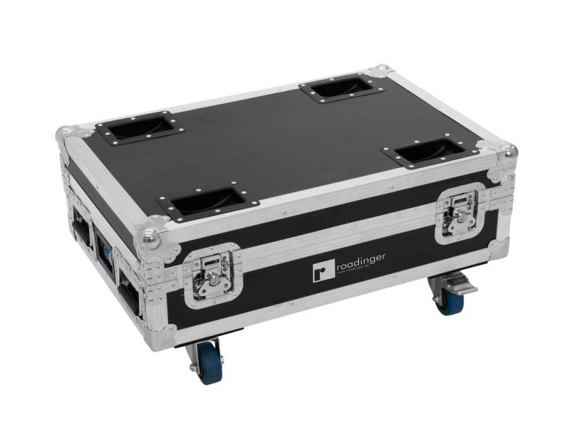 Roadinger Transportbehälter ROADINGER Flightcase 4x AKKU BAR-6 Glow QCL Flex QuickDMX Ladefunktion von Roadinger