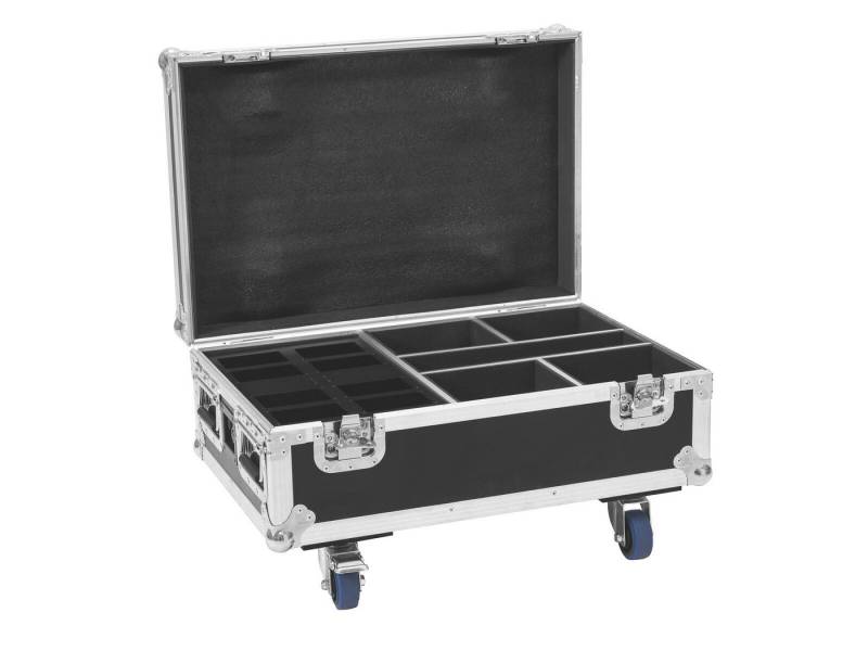 Roadinger Transportbehälter ROADINGER Flightcase 4x AKKU IP UP-4 Plus HCL Spot WDMX Ladefunktion von Roadinger
