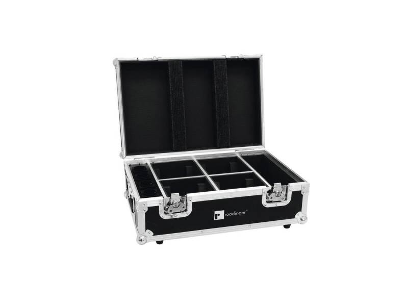 Roadinger Transportbehälter ROADINGER Flightcase 4x AKKU TL-3 Trusslight QuickDMX mit Ladefunktion von Roadinger