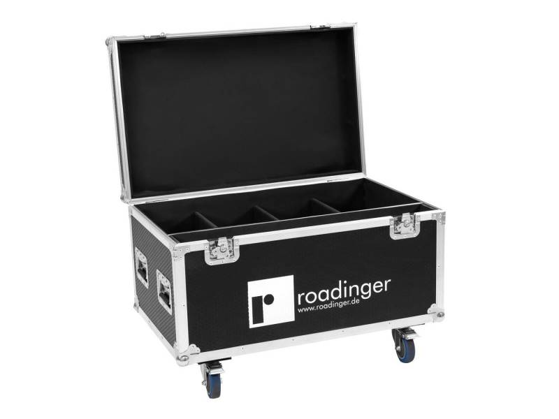 Roadinger Transportbehälter ROADINGER Flightcase 4x LED IP Atmo Blinder 9 von Roadinger