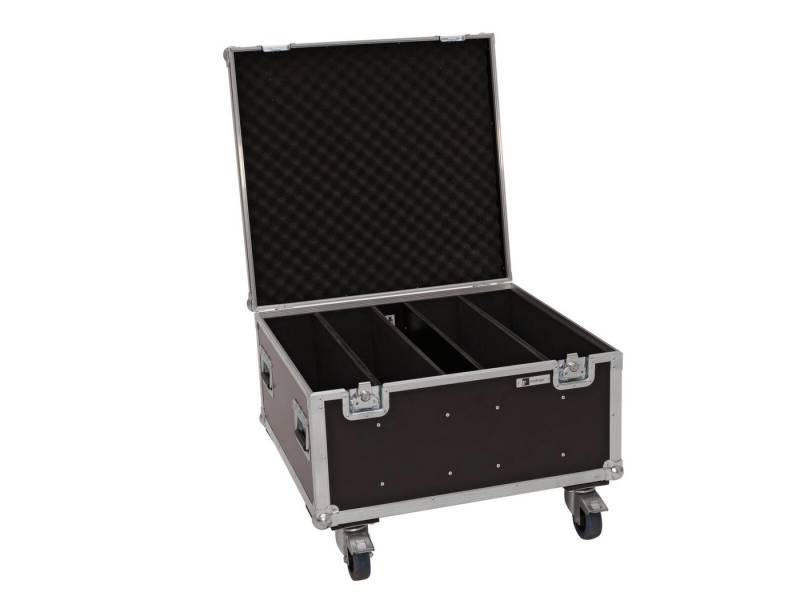 Roadinger Transportbehälter ROADINGER Flightcase 4x LED PLL-480 mit Rollen von Roadinger