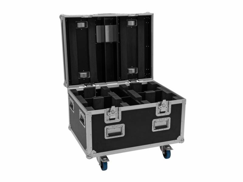 Roadinger Transportbehälter ROADINGER Flightcase 4x LED TMH-X4 mit Rollen von Roadinger