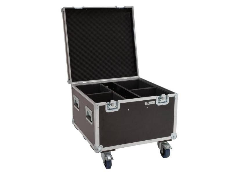 Roadinger Transportbehälter ROADINGER Flightcase 4x LED Theatre COB 100 Serie mit Rollen von Roadinger