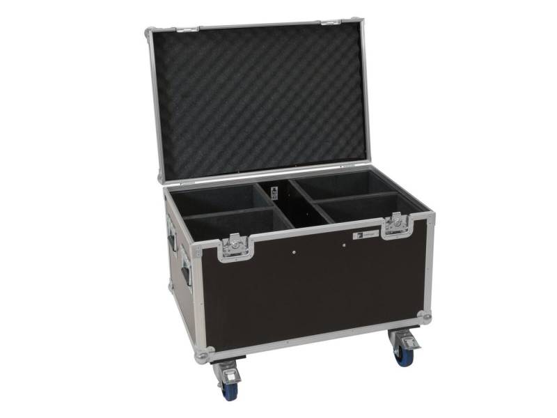 Roadinger Transportbehälter ROADINGER Flightcase 4x LED Theatre COB 200 Serie, mit Rollen von Roadinger