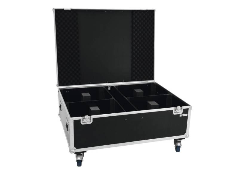 Roadinger Transportbehälter ROADINGER Flightcase 4x THA-250F mit Rollen von Roadinger