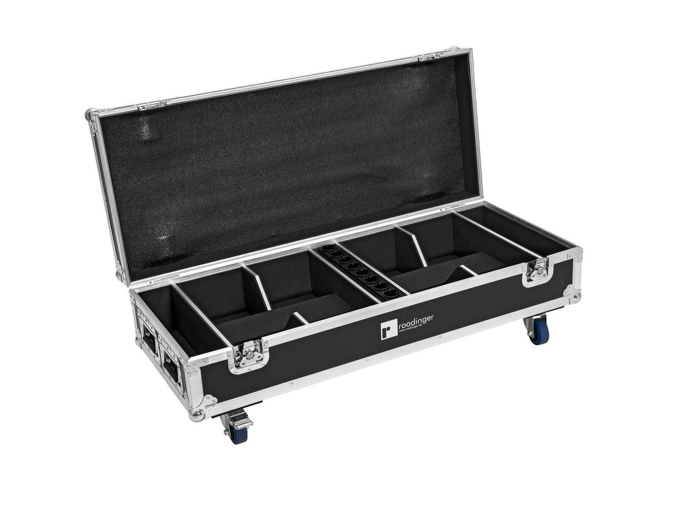 Roadinger Transportbehälter ROADINGER Flightcase 8x AKKU IP UP-4 QuickDMX mit Ladefunktion von Roadinger