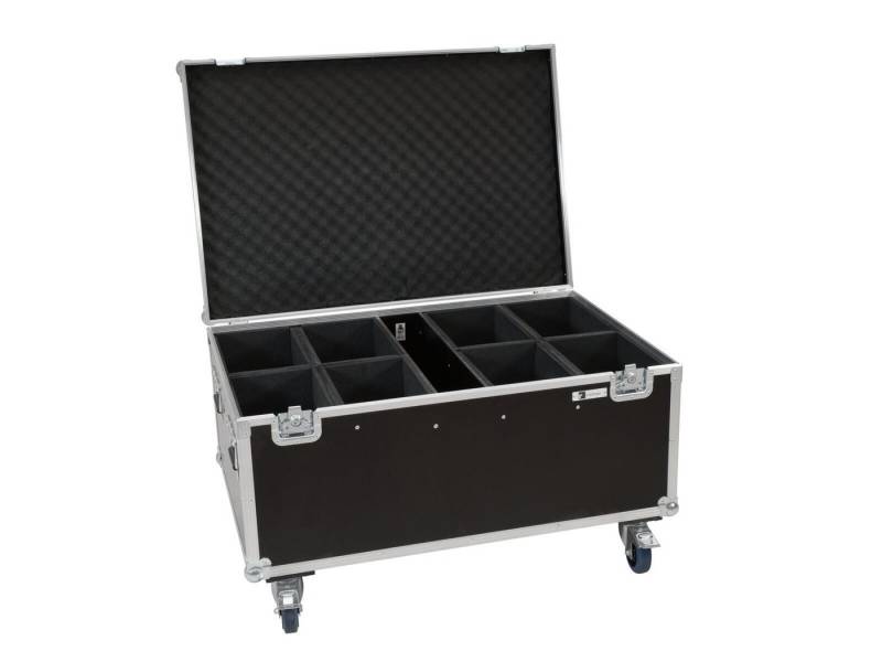Roadinger Transportbehälter ROADINGER Flightcase 8x LED IP PAR 12x8W QCL/12x9W SQL Spot mit Rollen von Roadinger