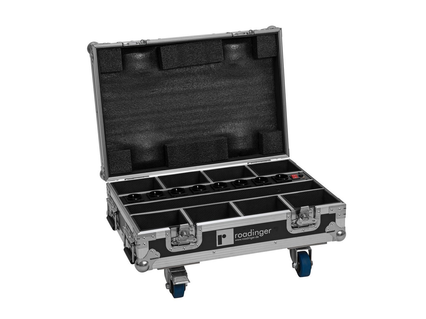 Roadinger Transportbehälter ROADINGER Flightcase 8xAKKU Mini IP UP-4 QCL Spot MK2 mit Ladefunktion Roadinger Transportbehälter ROADINGER Flightcase 8xAKKU Mini IP UP-4 QCL Spot MK2 mit Ladefunktion von Roadinger
