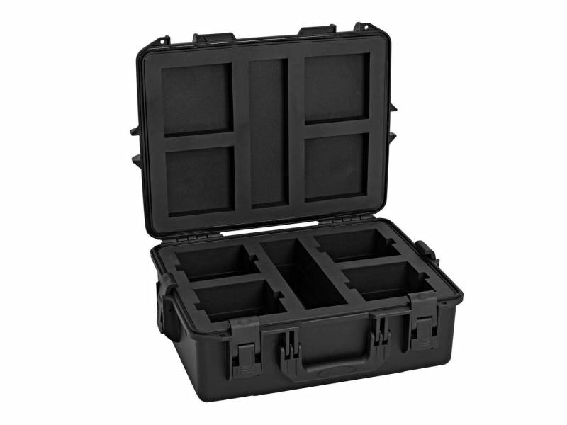 Roadinger Transportbehälter ROADINGER Kunststoffcase für 4x AKKU UP-4 QCL Spot QuickDMX MK2 von Roadinger