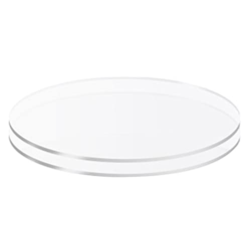 2Pack Acryl-Kuchen-Scheibe, von 6 "bis 10" Zoll Durchmesser Kuchen Platten Acryl-Scheibe zum Dekorieren von Kuchen Transparent 19cm von Roadoor