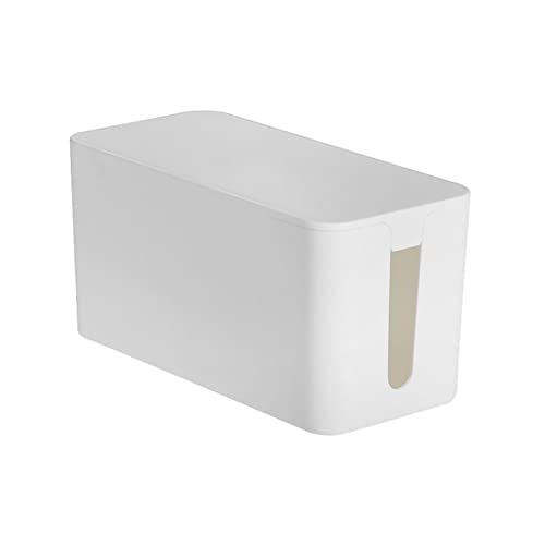30,5 cm/25,4 cm Kabelmanagement-Box Große Kunststoffschnur Organizer Box für Schreibtisch Tragbare Kabelbox Organizer Weiß Wasserdicht Verlängerungskabel Box Versteck Weiß S von Roadoor