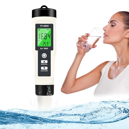 Digitales Wasserstoffmessgerät Wasserqualität Tester, hohe GenauigkeitBatteriebetriebene digitale PH Tester Stift für Trinkwasserqualität, Wasserhahn, Brunnen, Schwimmbad, Aquarium von Roadoor