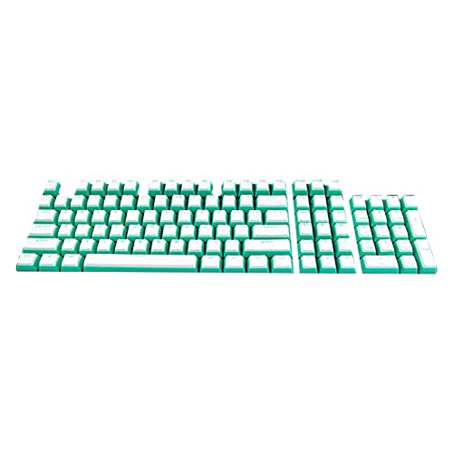 Roadoor 104 Stück / Set Tastenkappen Dual Colors Universal Pbt Verschleißfest Mechanische Tastatur Tasten Persönlichkeit Achse Blickdicht Tastenkappen für Computer Weiß Cyan Roadoor 104 Stück / Set Tastenkappen Dual Colors Universal Pbt Verschleißfest Mechanische Tastatur Tasten Persönlichkeit Achse Blickdicht Tastenkappen für Computer Weiß Cyan von Roadoor
