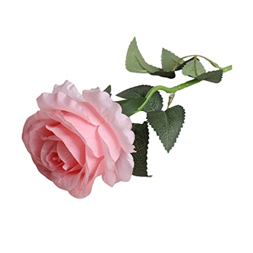 Synthetische realistisch aussehende gebochte frei von Menschen gefertigte Stoff Blumen Imitation Rose Posy Bloom für Rosa Wasser von Roadoor