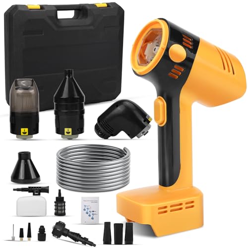 4-in-1 Akku-Hochdruckreiniger kompatibel mit Makita 18V Akku (ohne Akku), 200W Handstaubsauger, 23000RPM Akku-Reifenfüller & Luftgebläse mit Schlauch, 6-in-1 Düse und Filter von Roadtime