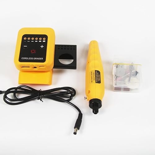Akku Multifunktionswerkzeug kompatibel mit Dewalt 20V-Akku (OHNE Akku), 80W, 6 Variable Drehzahl, 6000–18000 U/min, Mini Rotationswerkzeug mit 5V 2A USB/Typ-C-Ausgang und 20 Zubehörteilen von Roadtime