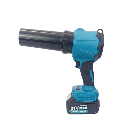 Roadtime Mini Akku-Laubbläser Turbo Gebläse für Makita 18V Akku(Ohne Akkus), 38000/min Bürstenloses Staubgebläse mit Düse, Tragbares Kabelloser Schneefräse für Laub,Staub,Tastatur,Camping, Auto von Roadtime