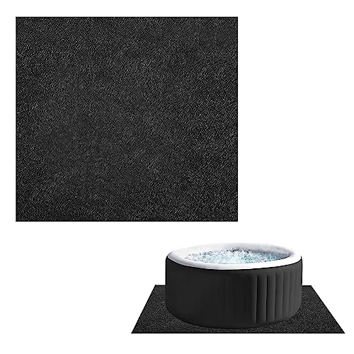 Whirlpool Matte, Anti-Rutsch Wasserdichtes Pool Unterlage, Wiederverwendbare Pool Bodenplane, Hot Tub Bodenschutz, Waschbare Pool Bodenmatten für Schwimmbecken Whirlpool (Square 188cm*183cm) von Roadtime