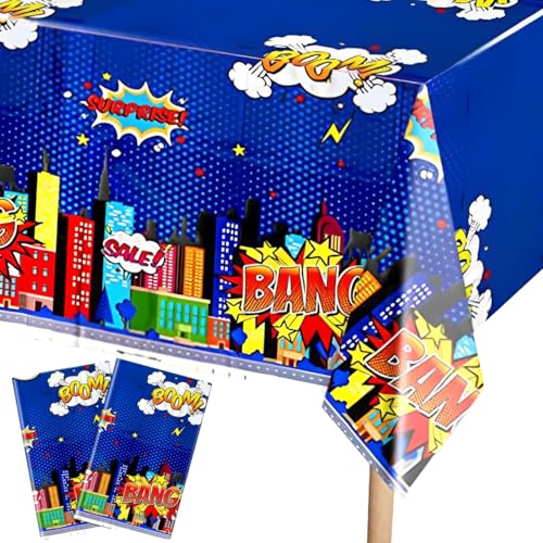 Roaring Good Time Superheld Geburtstagsparty Tischdecke Superheld Party Tischdecken Held Geburtstag Einweg Party Zubehör Roaring Good Time Superheld Geburtstagsparty Tischdecke Superheld Party Tischdecken Held Geburtstag Einweg Party Zubehör von Roaring Good Time
