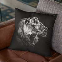 Löwe Pärchen Kissen von RoarshackDesigns