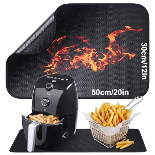30 x 50cm Hitzebeständige Unterlage - Hitzebeständige Matte für Luftfritteuse, Feuerfeste Unterlage Kaffeemaschine, Hitzeschutzmatte, Brandschutzmatte, Arbeitsplattenschutz, Anti-Rutsch wasserdichte 30 x 50cm Hitzebeständige Unterlage - Hitzebeständige Matte für Luftfritteuse, Feuerfeste Unterlage Kaffeemaschine, Hitzeschutzmatte, Brandschutzmatte, Arbeitsplattenschutz, Anti-Rutsch wasserdichte von Roaxkois