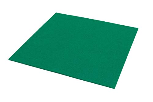 Rob&Raf Platzset Filz Tischset 2er Set (Auswahl Farbe) Waschbar Quadrat 40x40cm Premium Design Unterlage (Grün) von Rob&Raf