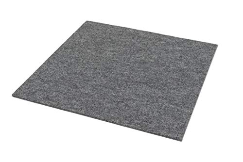 Rob&Raf Platzset Filz Tischset 4er Set (Auswahl Farbe) Waschbar Quadrat 37x37cm Premium Design Unterlage (Dunkel Grau) von Rob&Raf