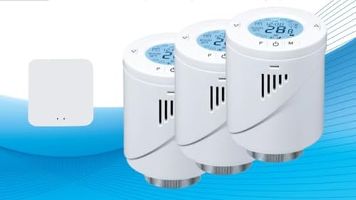 ROB Smartes Heizkörperthermostat-Starterset,ST 3 Set 3 Thermostate und EIN Internet-Gateway ROB Smartes Heizkörperthermostat-Starterset,ST 3 Set 3 Thermostate und EIN Internet-Gateway von ROB