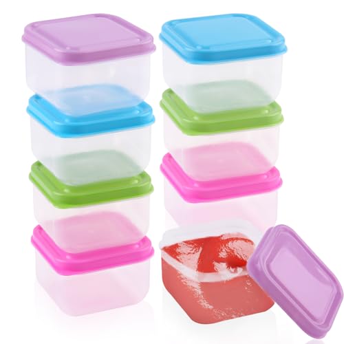 RobLuX 15 Stück Mini Dosen mit Deckel 50ml Geruchsübertragung Verhindern Kleine Dosen Einfachem Plastik Kühlschrank Klassifizierungsbox Set fur Anwendbare Kleinteileklassifizierung （Nicht Luftdicht） von RobLuX