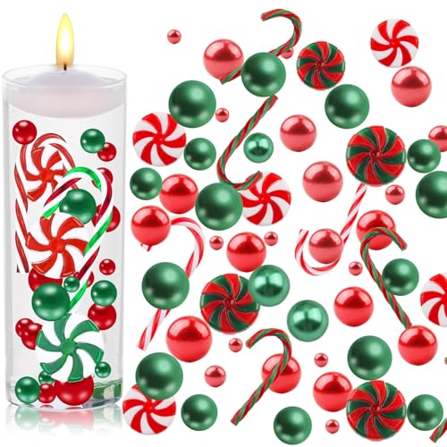 RobLuX 6054 Stück Weihnachtsvasenfüller Floating Pearls Wasserperlen Durchsichtig Wasserperlen für VasenfüLler Weihnachtsdekoration für Party Tischdekoration von RobLuX