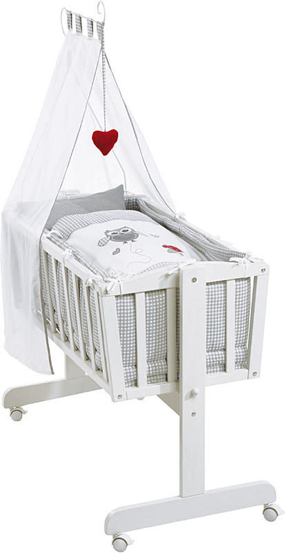 B-Ware Roba Komplett Wiegenset Adam Und Eule Babybett Bett Weiß Max 15 Kg 0 6 Monate B-Ware Roba Komplett Wiegenset Adam Und Eule Babybett Bett Weiß Max 15 Kg 0 6 Monate von Roba