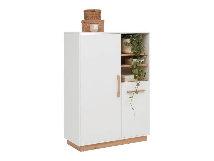 Highboard Luna White in Weiß ca. 93x130x40cm von Roba