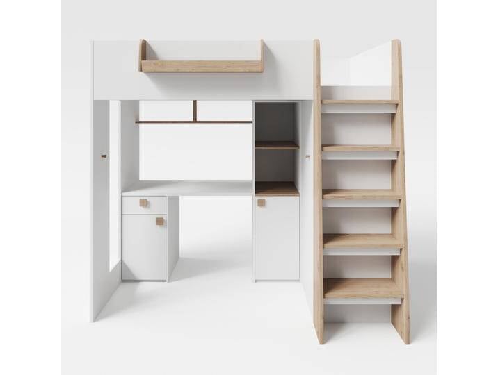 Hochbett SMALL WORLD ARTESANA weiß/ braun Hochbett SMALL WORLD ARTESANA weiß/ braun von Roba