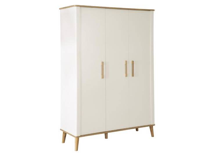 Kinder-Drehtürenschrank PAULINE weiß/ braun von Roba