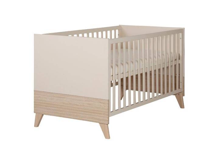 Kombi-Kinderbett 'Sidney' 70 x 140 cm - Höhenverstellbar - Cashmere / Eichen Dekor von Roba