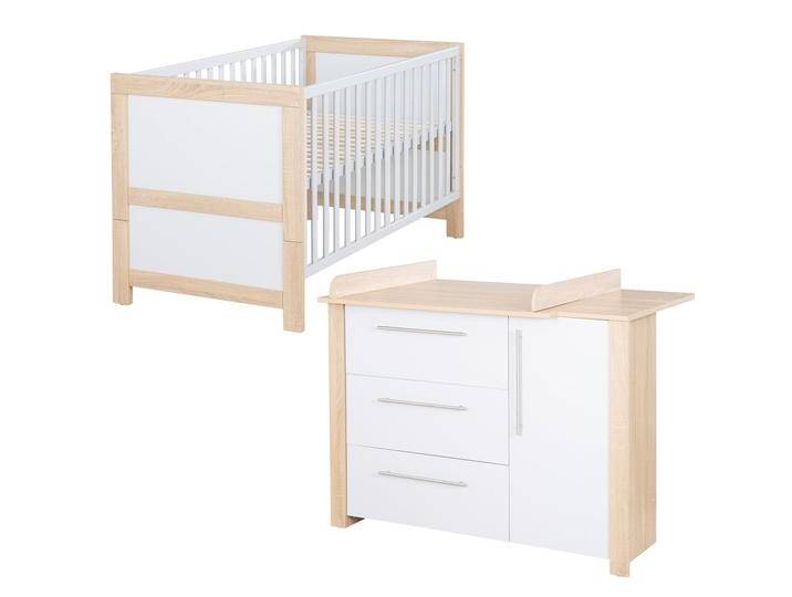 Möbelset 'Matilda', inkl. Baby-/Kinderbett 70 x 140 cm & Wickelkommode von Roba