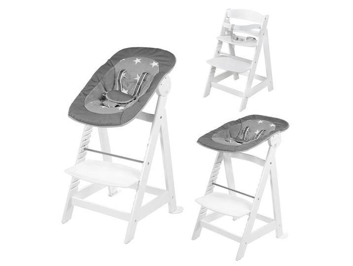 Roba BABYHOCHSTUHL, Weiß, Stern/Sternzeichen, 1-Sitzer, 46x94x66.5 cm, Babymöbel, Hochstühle & Zubehör, Hochstühle von Roba