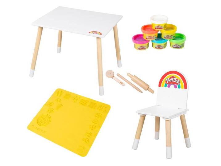 Roba KINDERSITZGRUPPE, Weiß, Holz, 1-Sitzer, Rechteckig, 60x49x50 cm, FSC Mix, Kinder- & Jugendzimmer, Kindermöbel, Kindersitzmöbel & -tische, Kindersitzgruppen von Roba