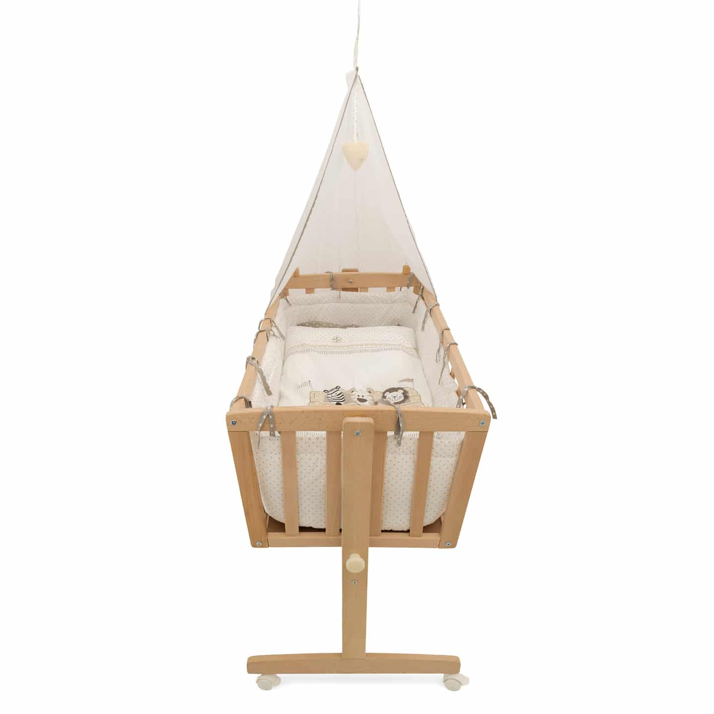 Roba Komplettwiege Safaribus Holzwiege Holz Babywiege Kinderwiege Babybett Bett B-Ware von Roba