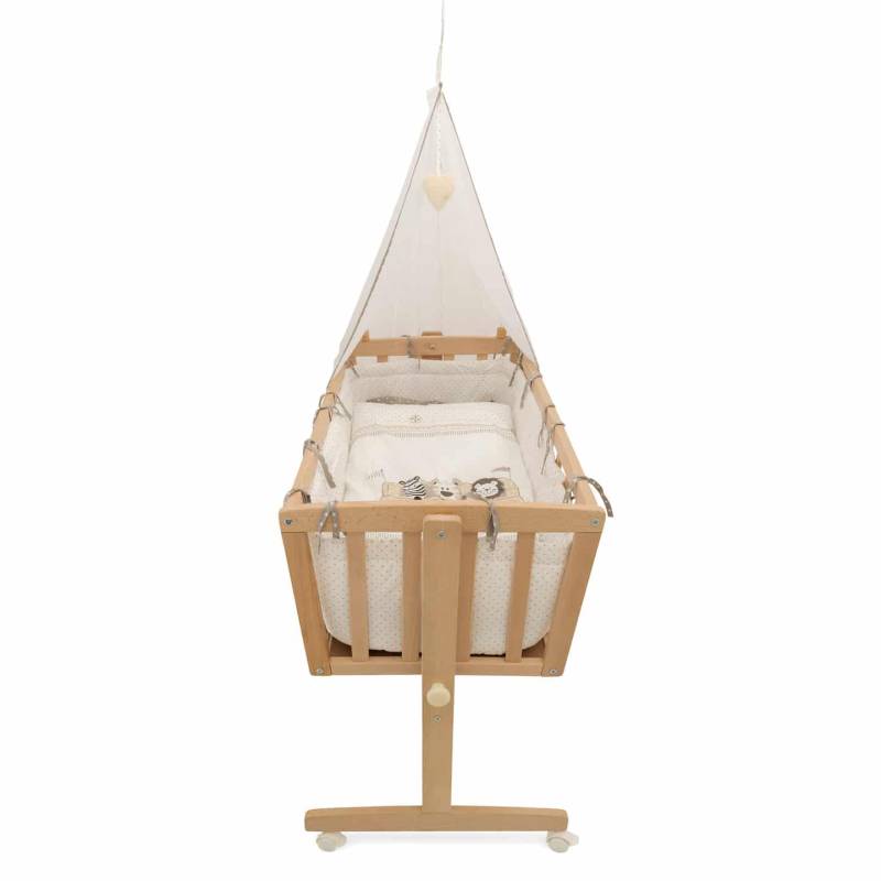 Roba Komplettwiege Safaribus Holzwiege Holz Babywiege Kinderwiege Babybett Bett B-Ware von Roba