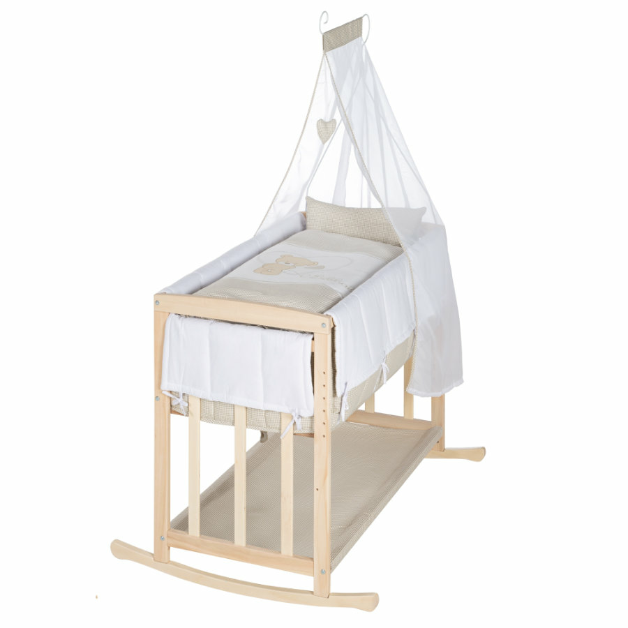 Roba Liebhabär Stubenbett Kinderbett Babybett Stubenwagen Beistellbett Natur B-Ware von Roba