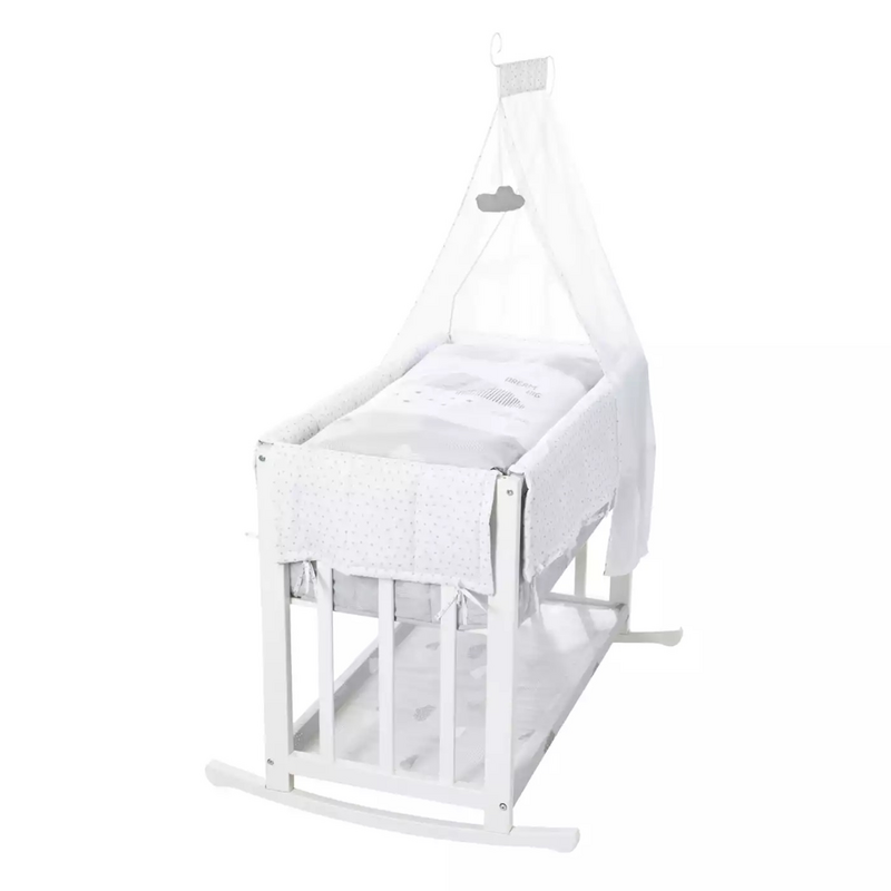 B-Ware Roba Stubenbett 4in1 Dream Big Babybett Kinderbett Bett Bettchen Mdf Weiß von Roba