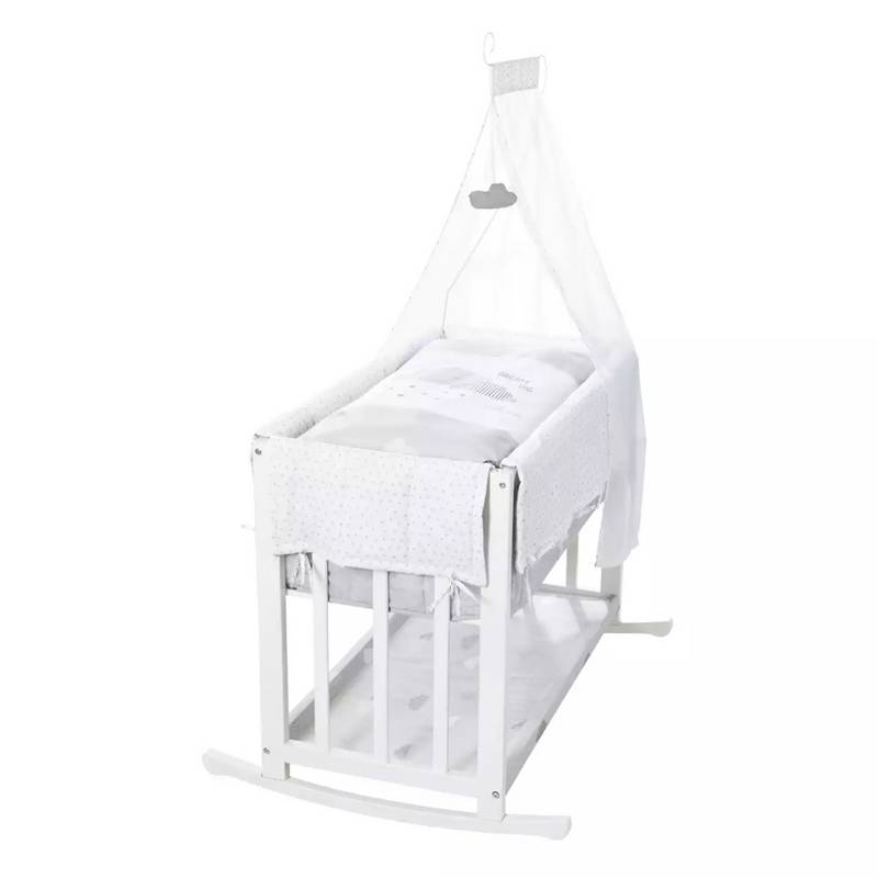 B-Ware Roba Stubenbett 4in1 Dream Big Babybett Kinderbett Bett Bettchen Mdf Weiß11 von Roba