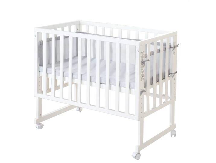Stuben- & Beistellbett 'roba Style' 3 in 1 mit Barriere, Holz weiß, inkl. Matratze & Nestchen Stuben- & Beistellbett 'roba Style' 3 in 1 mit Barriere, Holz weiß, inkl. Matratze & Nestchen von Roba