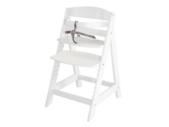 Treppenhochstuhl 'Sit Up III', mitwachsend vom Babyhochstuhl bis zum Jugendstuhl, Holz weiß von Roba