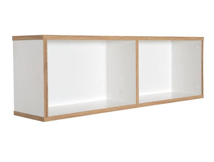 Wandregal 'Finn', passend zur Wickelkommode 'Finn', Hängeregal für Kinderzimmer, weiß/ Goldeiche von Roba