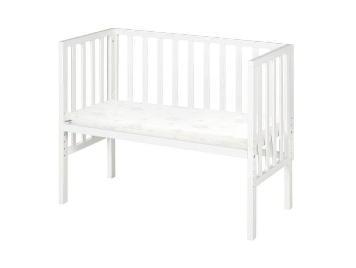 roba 2-in-1-Beistellbett »safe asleep®« - 47x99,5x47cm - weiß - Holz / Baumwolle / Schaumstoff von Roba